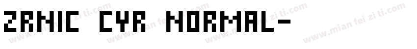 Zrnic Cyr Normal字体转换